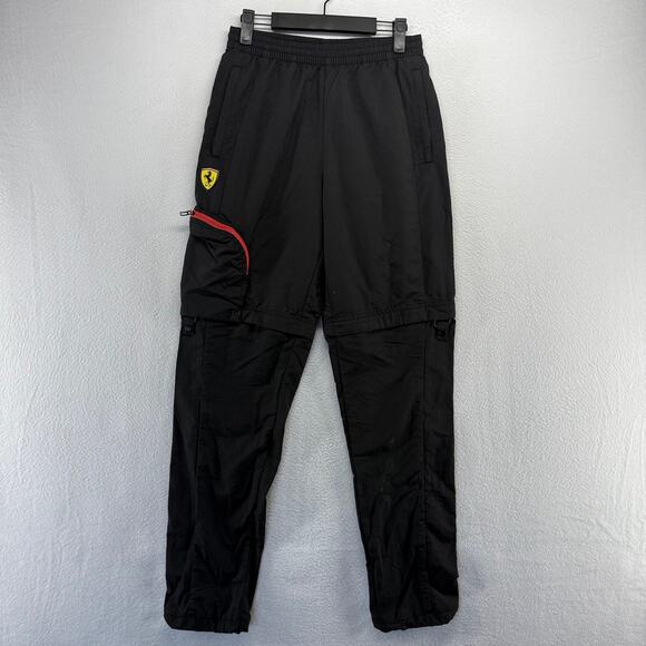 Puma Scuderia Ferrai Pants Men's Small Black Cargo Driving - Picture 1 of 11